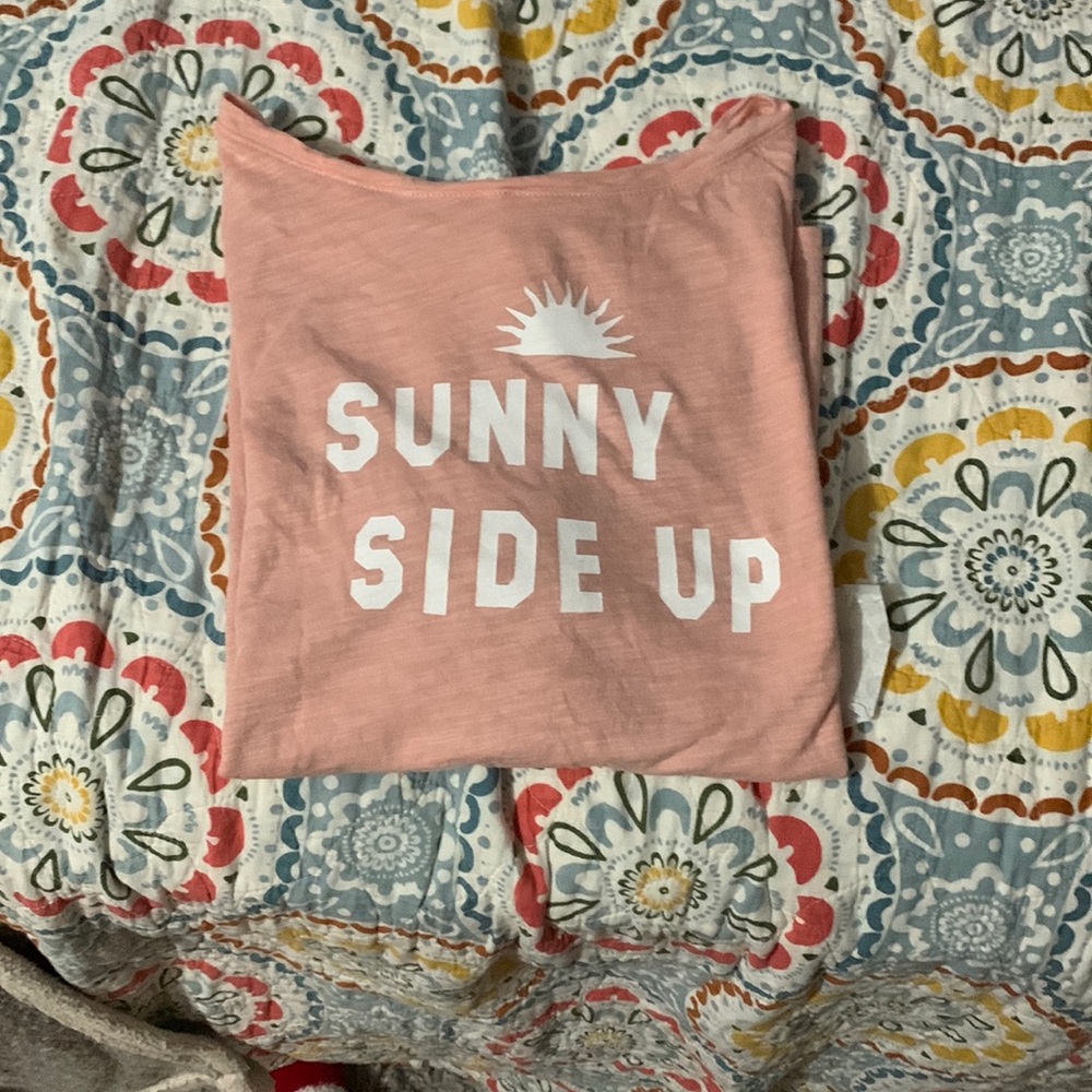 Pink Old navy shirt wide, it is very thin and comfy.